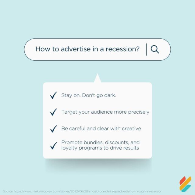 With a recession looming, marketers might be wondering how this will affect their field. Budget cuts? Going dark? Here are a few tips to keep in mind. 

#recessionmarketing #recession #digitalmarketing #gmwadvertising
http://ow.ly/RU7Q50JUhsl