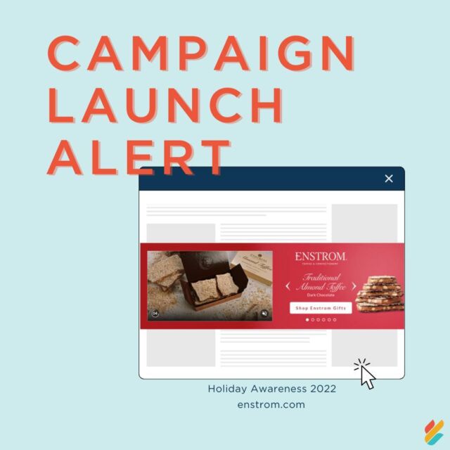 CAMPAIGN LAUNCH ALERT 

Enstrom, a family-owned, Colorado-based candy company, is kicking off the season with their Holiday Awareness campaign! While awareness builds, direct response campaigns will promote purchases on their website, through Amazon, or in one of their Colorado retail locations. As the holiday season quickly approaches, Enstrom toffee and confections will get into the hands of gift givers, indulgent lovers, party planners, and anyone who likes a luxurious sweet treat! 

If you want a thoughtful gift or special box of toffee, caramels, or chocolates on the holiday table, check them out! We promise you won't be disappointed.

#enstrom #enstromcandies #coloradobusiness #coloardobiz #familyowned #familyownedbusiness #awarenesscampaign #digitaladvertising #holidaycampaign #holidaycandy #holidaygifts #gmwadvertsing #cpgadvertising #omnichannel #integratedmedia