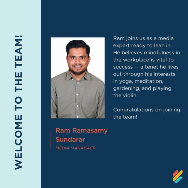 Introducing GMW's newest team member! We are so happy to have you on board, Ram.